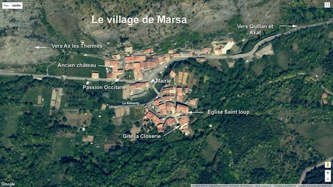 Vue satellite village de Marsa