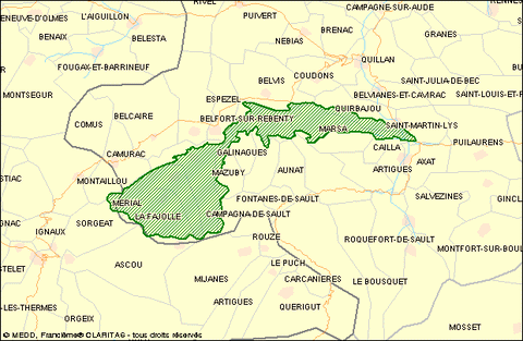 Carte natura 2000 Rebenty